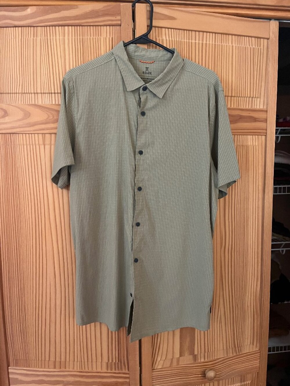 Roark Bless Up shirt, light green, men's large